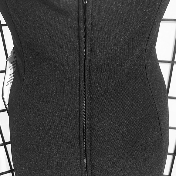 NWT Black Fitted Mini Dress Size 1 - Picture 6 of 8